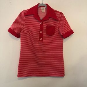 SALE Vintage Stockton Polyester shirt 7/8 (B1)